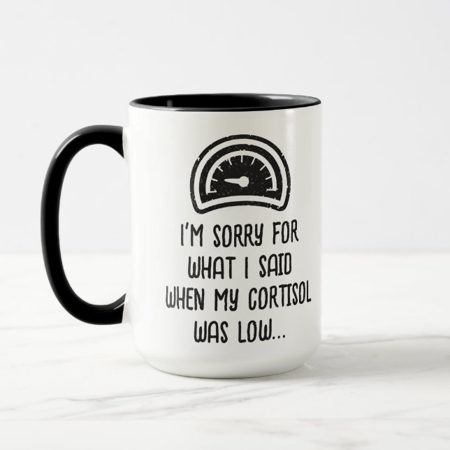 Funny Low Cortisol Tasse (Links)