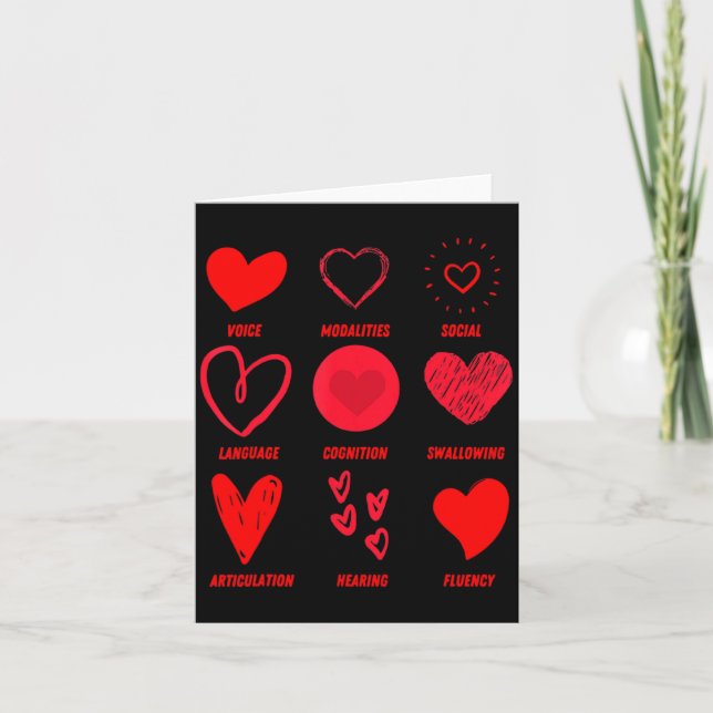 Funny Lsp Speech Language Pathologist Valentines  Karte (Vorderseite)