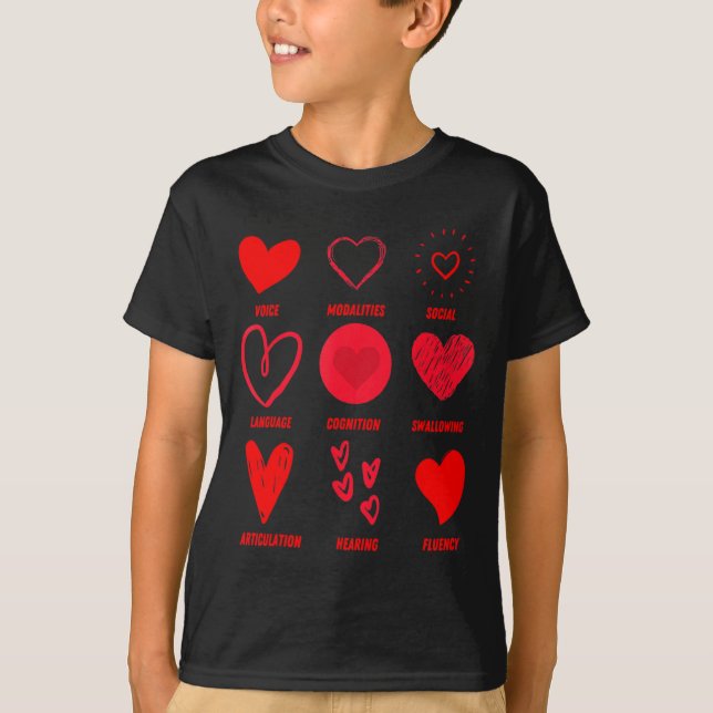 Funny Lsp Speech Language Pathologist Valentines  T-Shirt (Vorderseite)