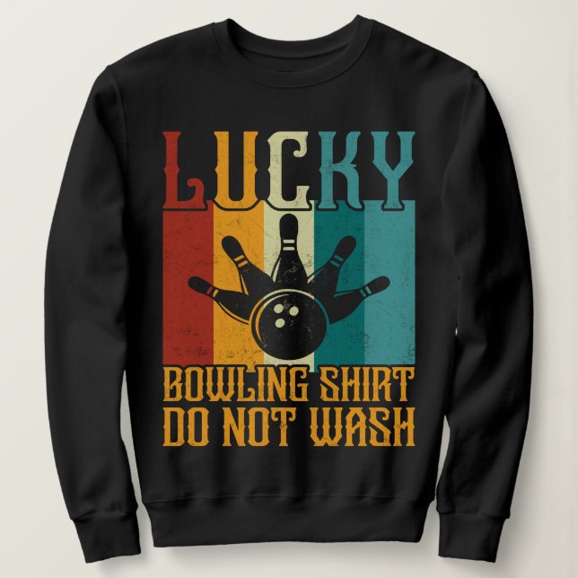 Funny Lucky Bowling Sweatshirt (Design vorne)