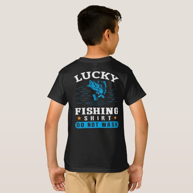 Funny Lucky Fischen Shirt nicht waschen T - Shirt (Schwarz voll)