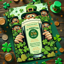 Funny Lucky Leprechauns St. Patrick's Day Party