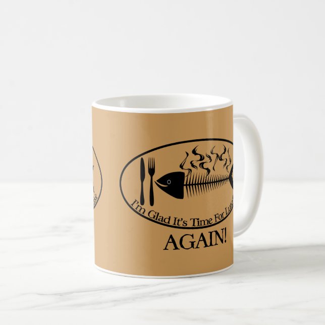Funny Lutefisk Fish Fish Fish Day Coffee Tasse (VorderseiteRechts)
