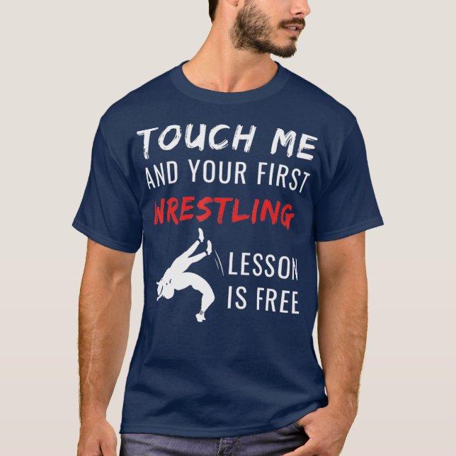 Funny Lutte TShirt Lutte Coach Sports T (Devant)