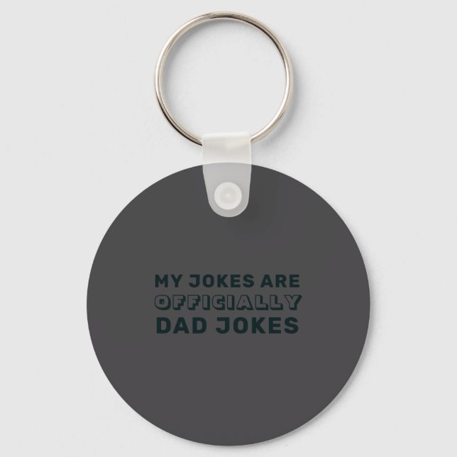 Funny Ly New Dad Daddy Jokes Fathers Day  Schlüsselanhänger (Vorderseite)