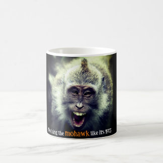 Funny Macaque Foto Kaffeetasse