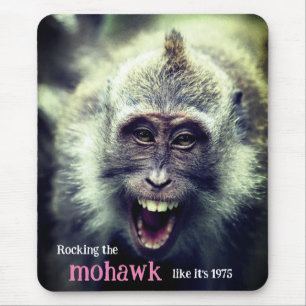 Funny Macaque Foto Mousepad