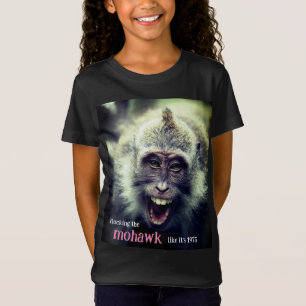 Funny Macaque Foto T-Shirt