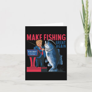Funny macht Fischen wieder großartig Trump Fischer Karte