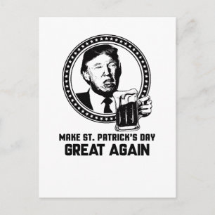 Funny macht St. Patrick's Day wieder groß Postkarte