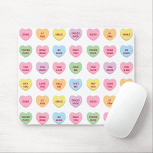 Funny mädchenhafte niedliche Konversation Süßes He Mousepad