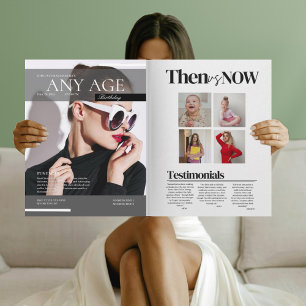 Funny Magazine zu jeder Altersgeburt Einladung