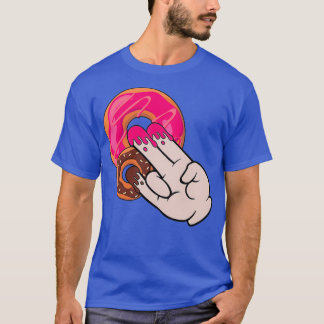 Funny Magic Hand Shocker Dirty Spaß Niedlich Donut T-Shirt