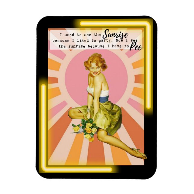 Funny Magnet Best Friend Gift "Sunrise" (Vertikal)