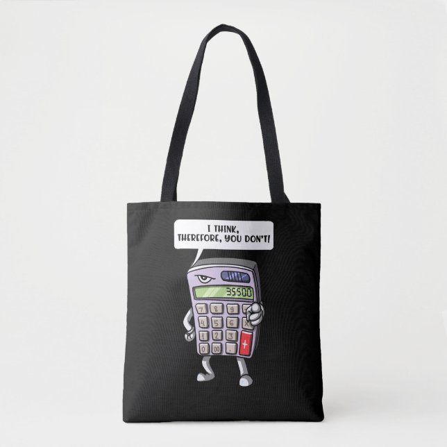 Funny Mah Algebra Calculator Mathematics Joke Tasche (Vorderseite)