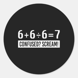 Funny Mah Formel Happy Pi Day Runder Aufkleber
