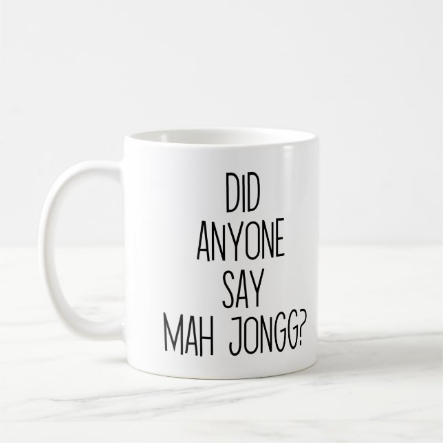 Funny Mah Jongg Kaffeetasse (Links)