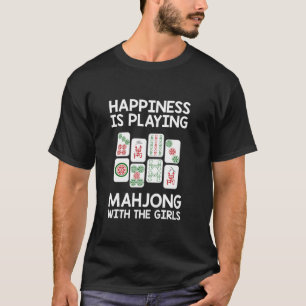 Funny Mahjong Gabe Cooles Glück ist Mahjo spielen T-Shirt