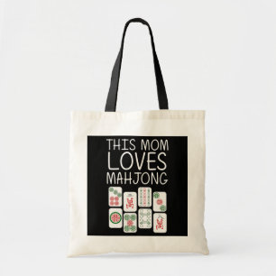 Funny Mahjong Geschenk für Mama Mutter Kinderspie Tragetasche