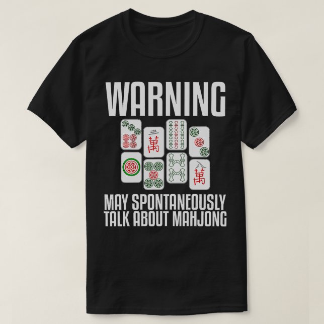 Funny Mahjong Geschenk für Männer Frauen Spielfilm T-Shirt (Design vorne)