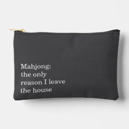 Funny Mahjong Introvert Relatable Saying Humor Zubehörtasche