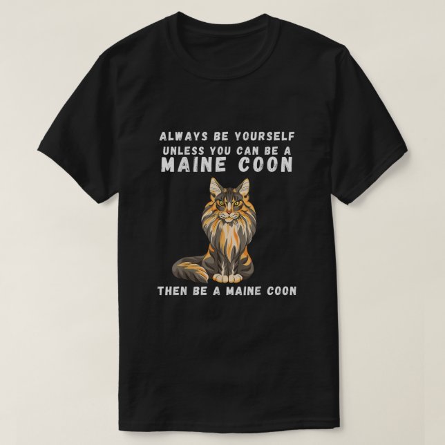 Funny Maine Coon Vintage T-Shirt (Design vorne)