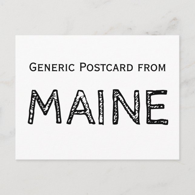 Funny Maine Postkarte (Vorderseite)
