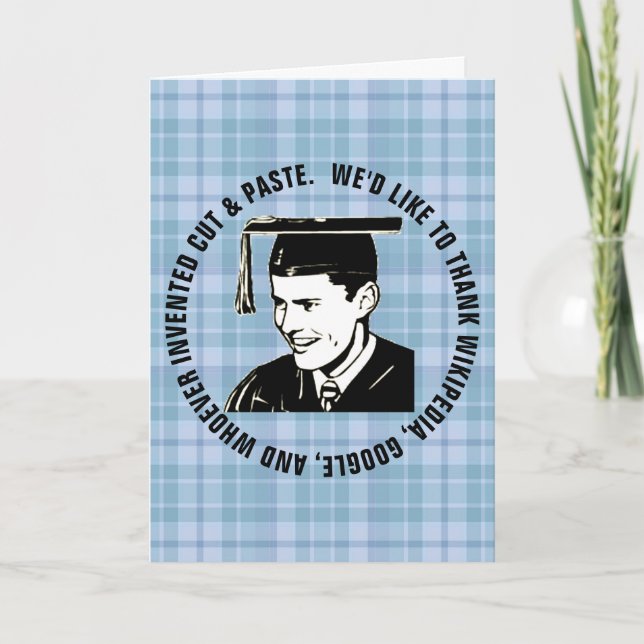 Funny Male Abschluss Kinderfreundlichkeit Karte (Vorderseite)