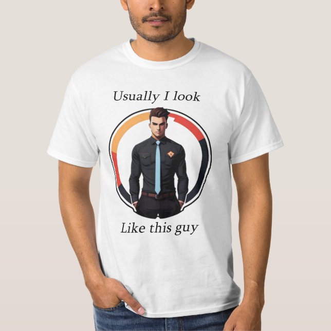 Funny Male Design T-Shirt (Vorderseite)
