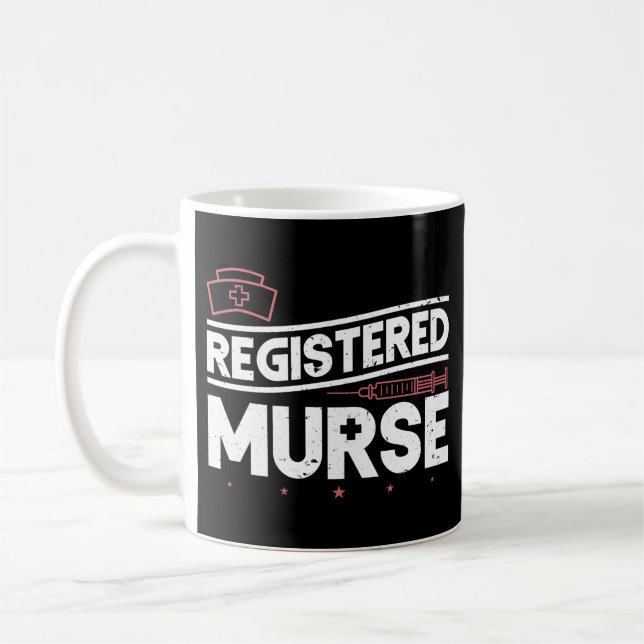 Funny Male Nurse Registered Murse Kaffeetasse (Links)
