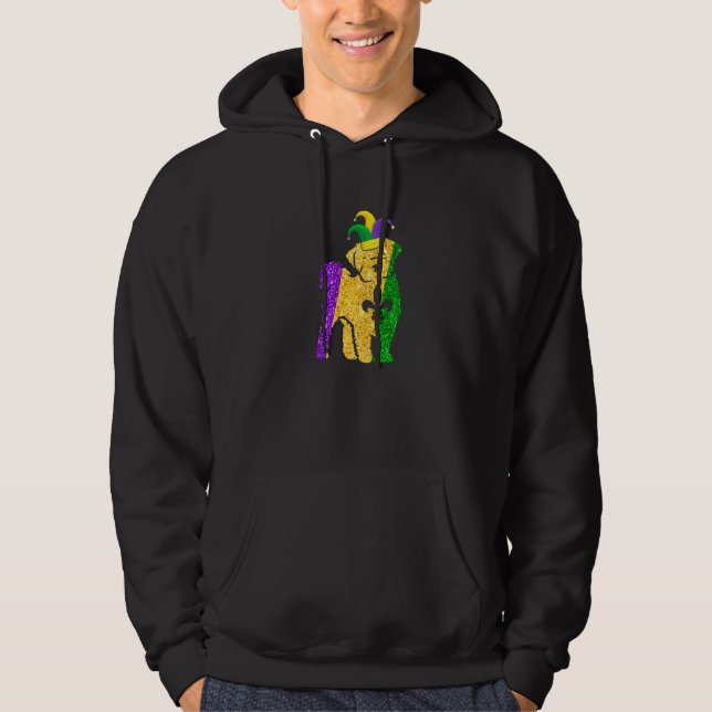 Funny Maltese Dog Lover Cute Mardi Gras Carnival P Hoodie (Vorderseite)
