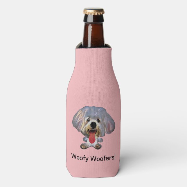 Funny Maltese Dose Flasche Cooler Flaschenkühler (Flaschenvorderseite)