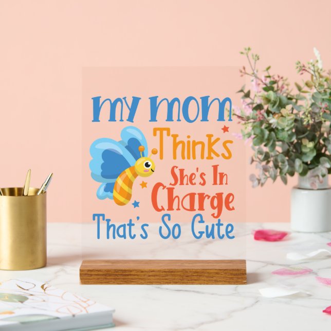 Funny Mama baby Kinderzimmer Art Acrylschild (Hochzeit)
