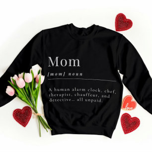 Funny Mama Definition Shirt - Unbezahlter Superhel