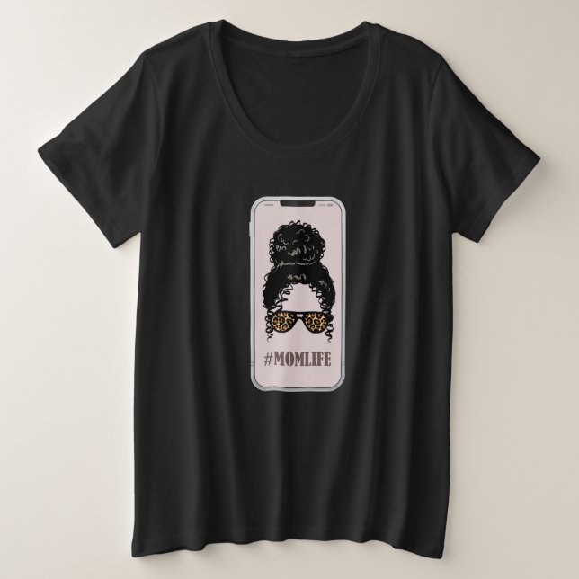 Funny Mama Große Größe T-Shirt (Design vorne)