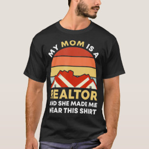 Funny Mama ist ein Realtor Retro Real Anwesen Agen T-Shirt