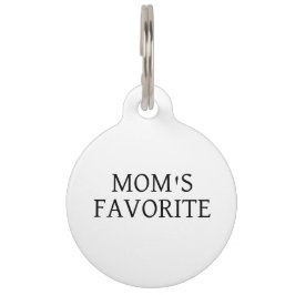 Funny Mama Lieblingshunde-ID Runder Pet-Tag Haustiermarke