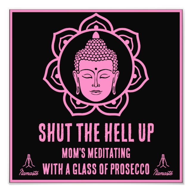 Funny Mama Medizin Prosecco - Schilder (Vorne)
