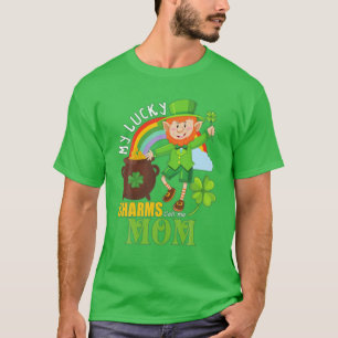 Funny Mama Paddy Day St Patricks Lucky Charts Anru T-Shirt