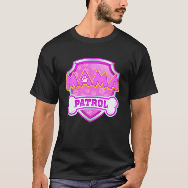 Funny Mama Patrol - Hunde Mama, Vater für Männer F T-Shirt (Vorderseite)