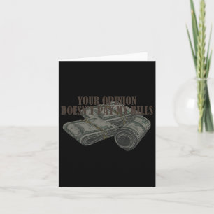 Funny Mama Slogan Graphic your Opinion Docks&#; t Karte