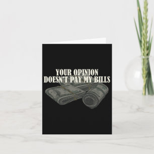 Funny Mama Slogan Graphic your Opinion Docks&#; t Karte