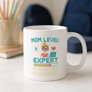 Funny Mama Tasse; Experte für vergessene Passwörte Kaffeetasse