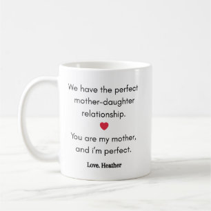 Funny Mama Tochter Tasse Perfect Mütter Day Gesche