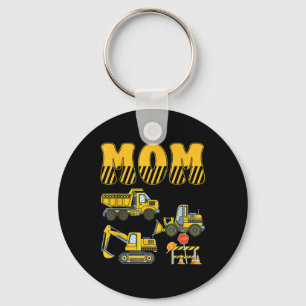 Funny Mama Vater Bau Bagger Kinder Junge Fami Schlüsselanhänger