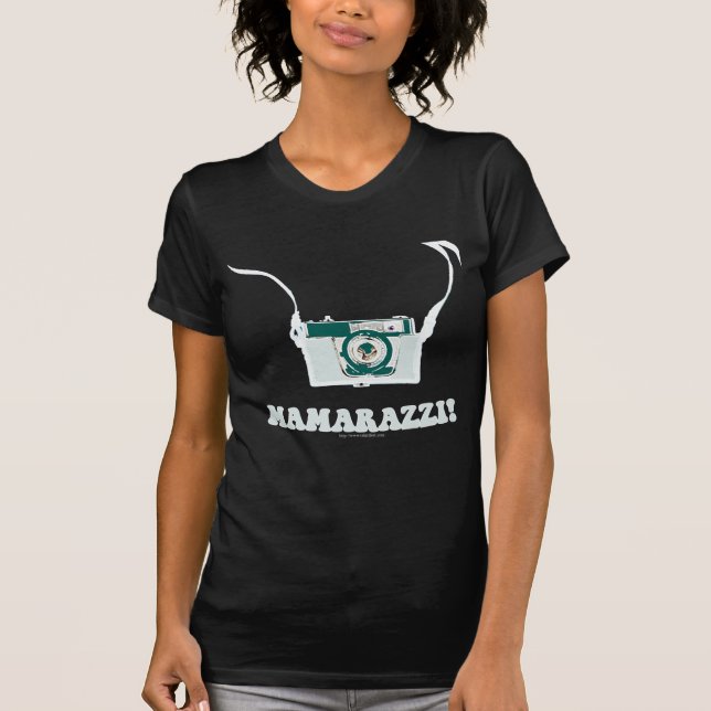 Funny Mamarazzi Fotograf T-Shirt (Vorderseite)