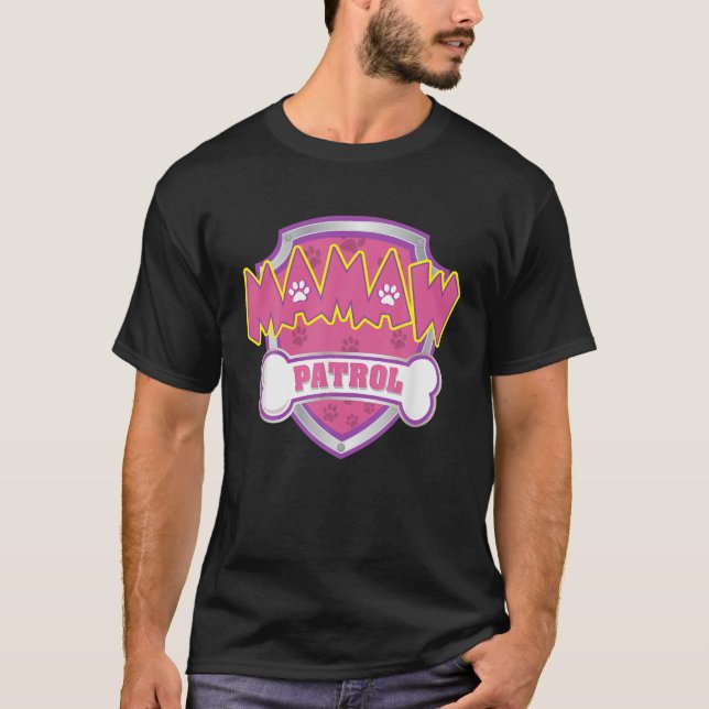 Funny Mamaw Patrol - Hunde Mama, Vater für Männer  T-Shirt (Vorderseite)
