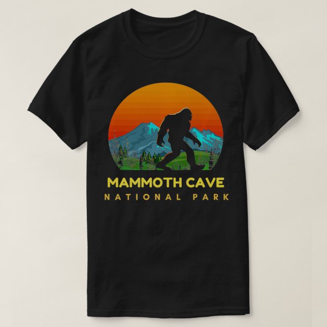 Funny Mammoth Cave Nationalpark California T-Shirt (Design vorne)