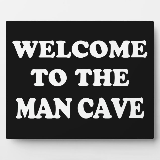 Funny Man Höhle Welcome Plaque Fotoplatte (Vorderseite)