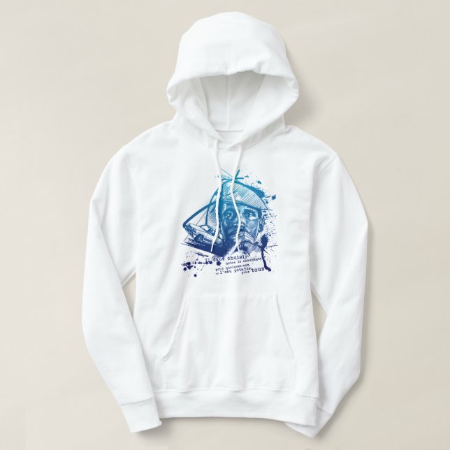 Funny Man Präsident Thomas von Burkina Sankara Fas Hoodie (Design vorne)